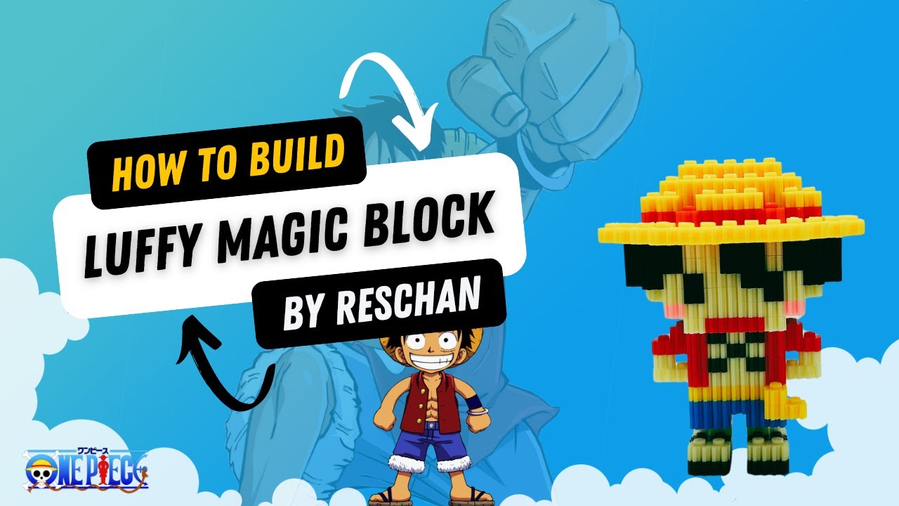 How to build One Piece Luffy lego Magic Block I Tutorial I #onepiece #onepiecefan #anime #nakama