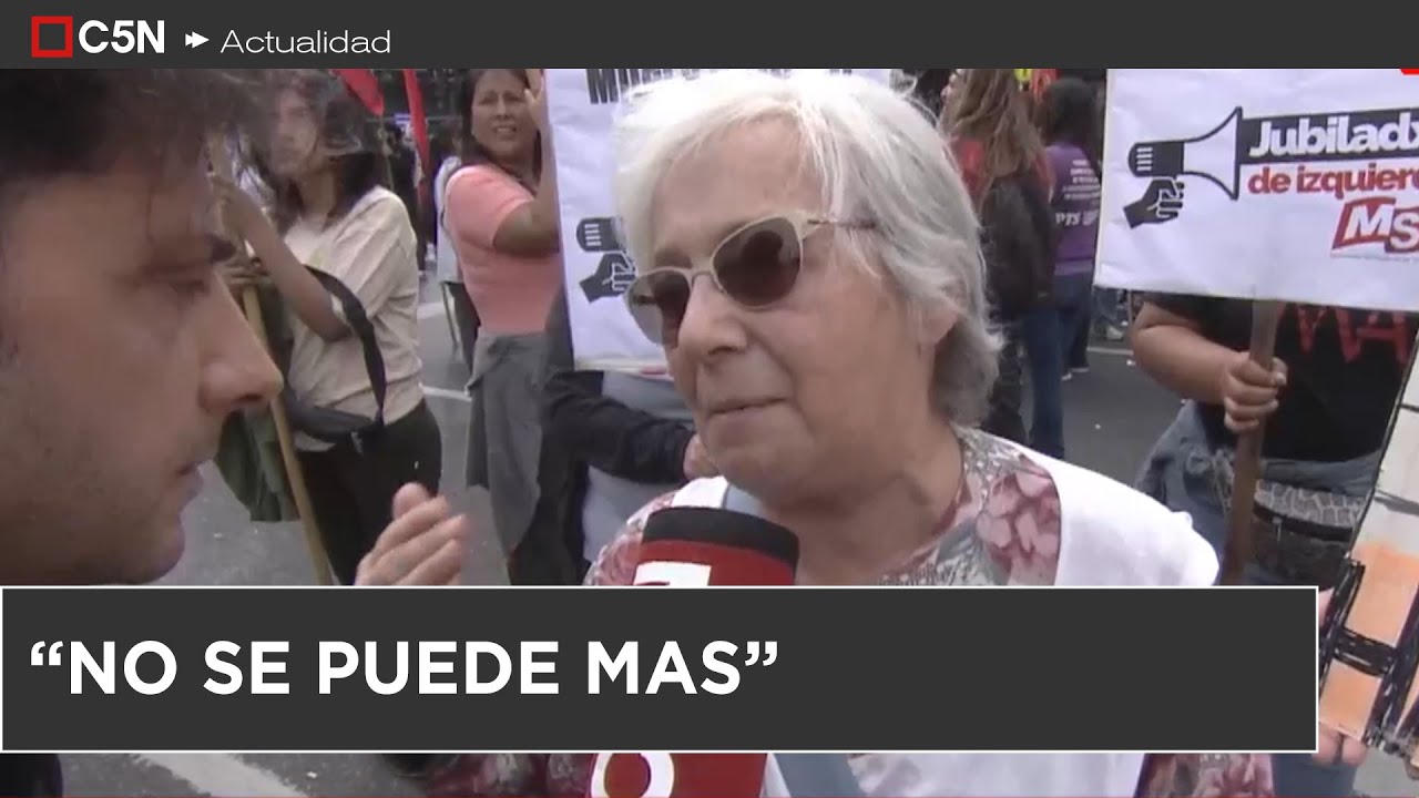 Nueva MARCHA de JUBILADOS al CONGRESO: la palabra de los MANIFESTANTES
