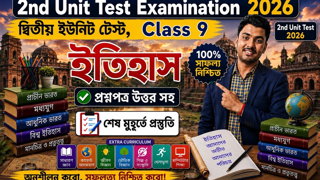 Class 9 History 2nd Unit Test Question Paper 2026 // Class 9 History 2nd Summative Suggestion 2026