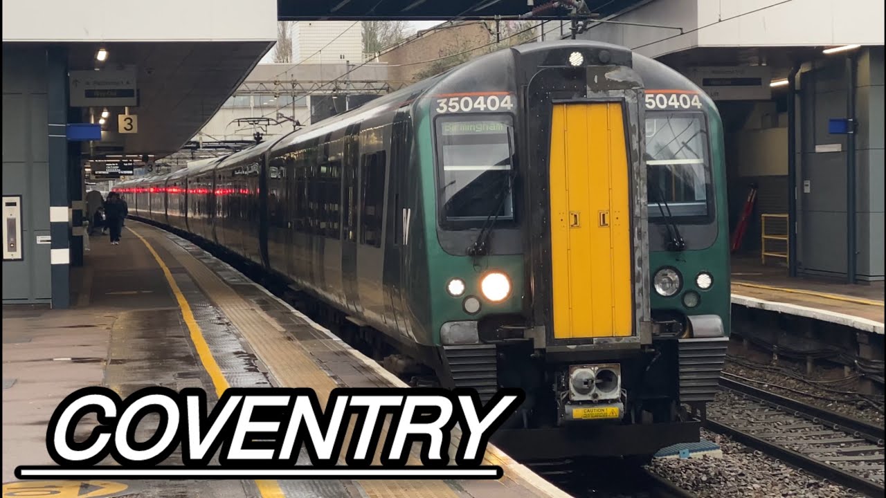 WET & WINDY Trains at Coventry - WCML, (12/02/26)
