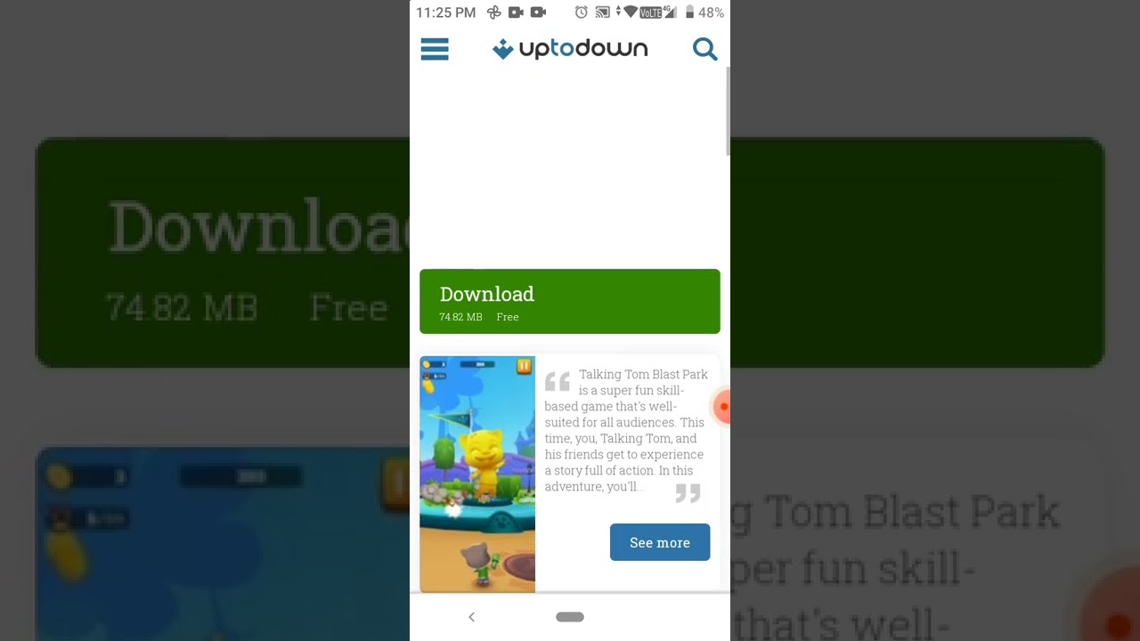 how to download talking tom blast park Android apk