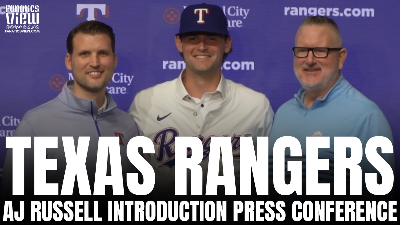 AJ Russell Reacts to Being Drafted By Texas Rangers, Signing Rookie Contract | Full Press Conference