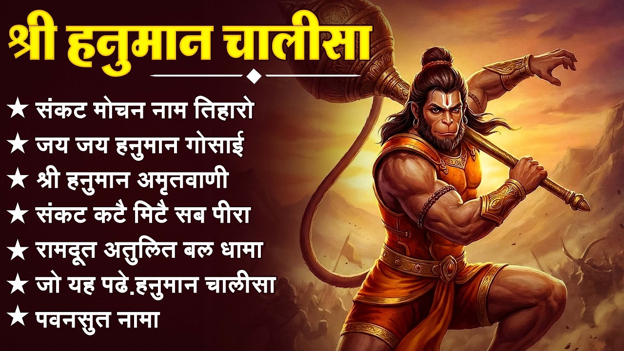 श्री हनुमान चालीसा 🌺🙏 shree hanuman chalisa original video 🙏🌺 gulshan kumar hariharan full hd