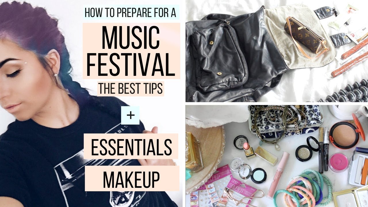 GET READY WITH ME! Summer Music Festival Makeup + Travel + Festival Essentials