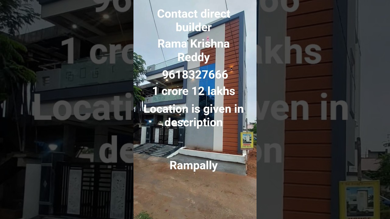 East facing 120 sq yards house for sale in rampally G+1 #shorts #rampallyhouseforsale