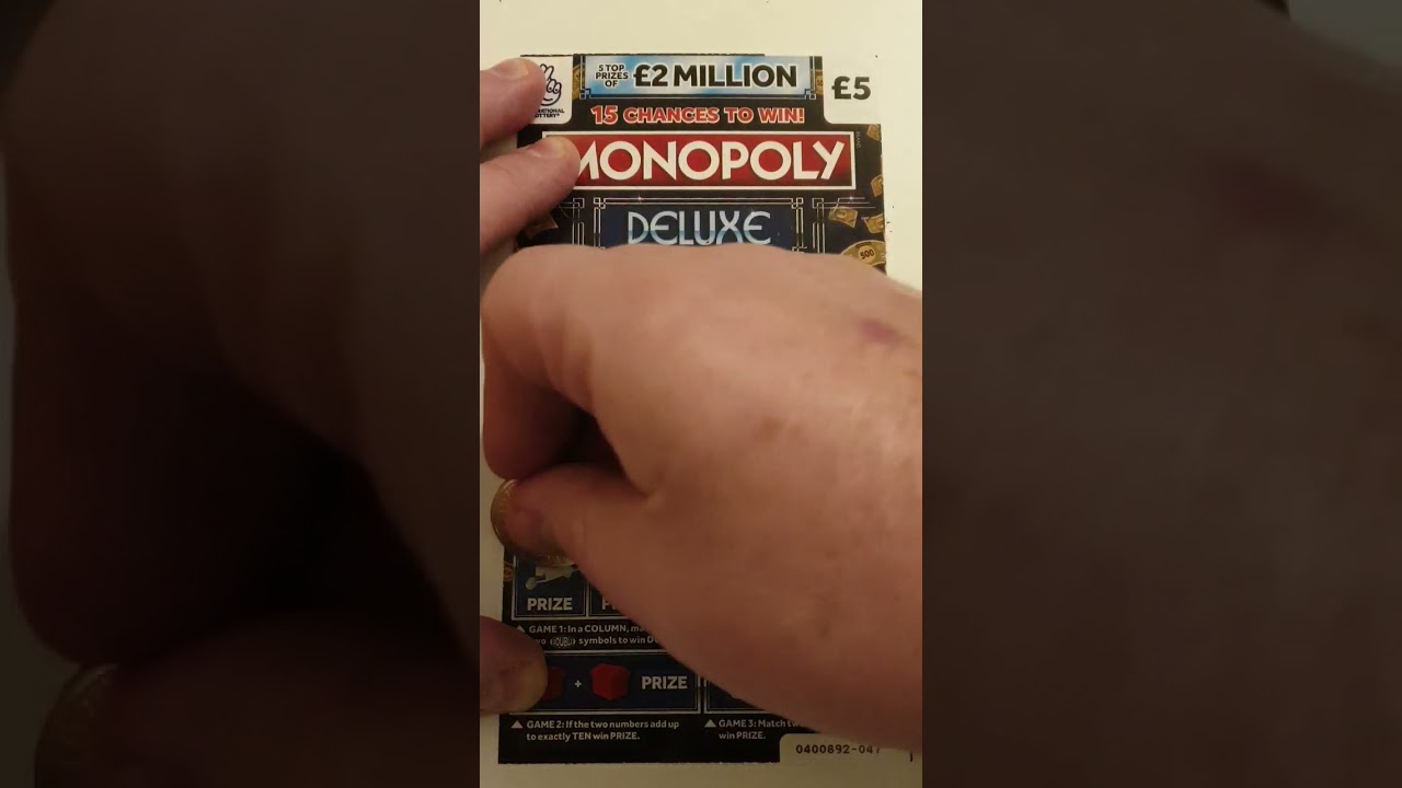 Monopoly Deluxe scratch card in under a minute