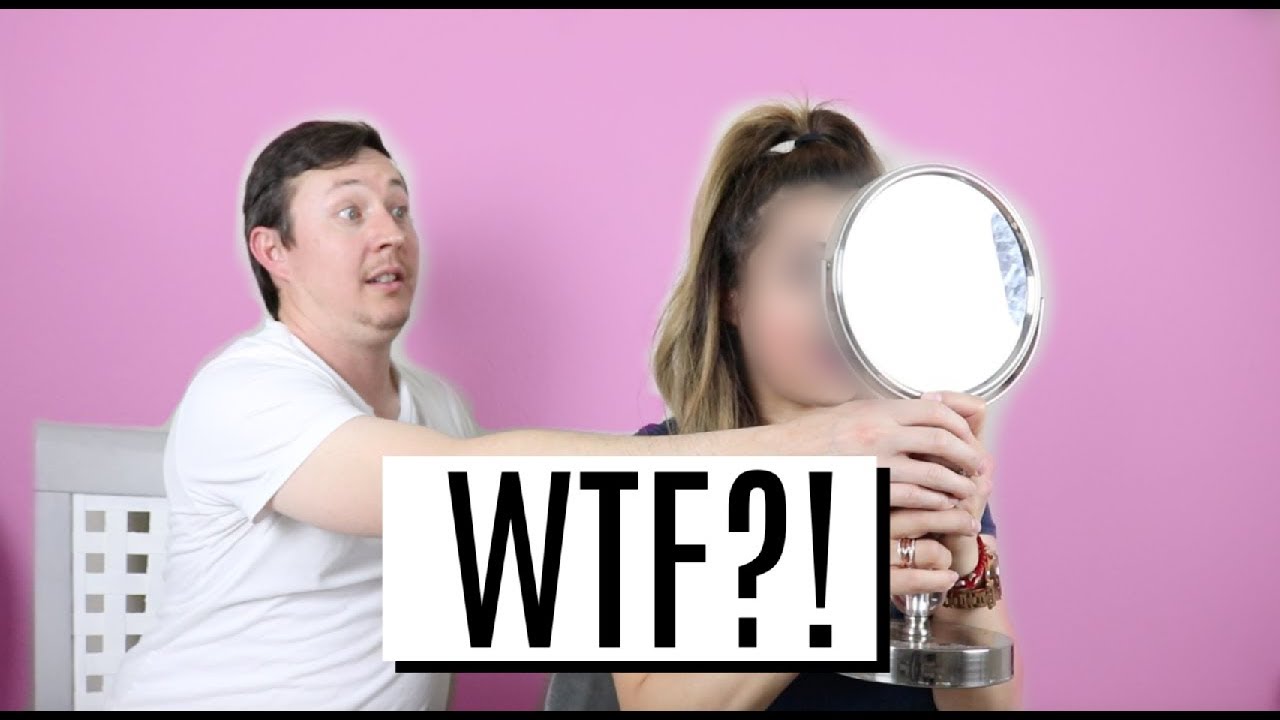 HUSBAND DOES MY MAKEUP!