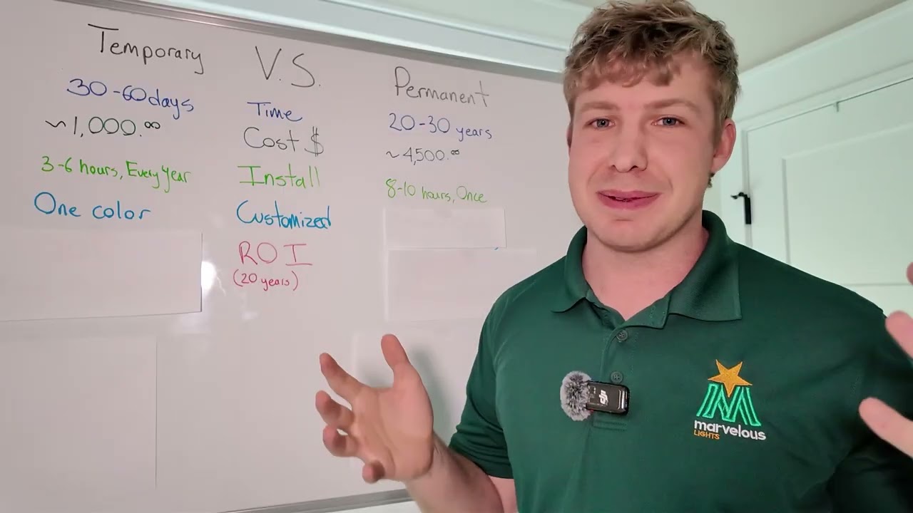 Temporary Holiday Lights vs Permanent Year-round Lights: Which is better?