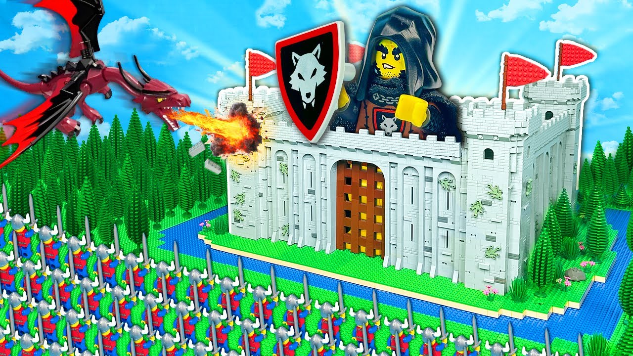 Я смоделировал вторжение в замок LEGO...