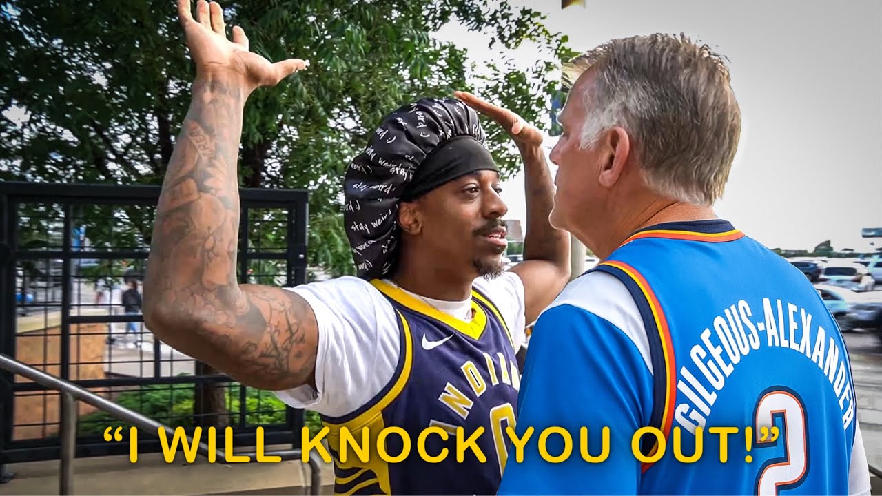 Pacers Fan Vs Angry Thunder Fans!