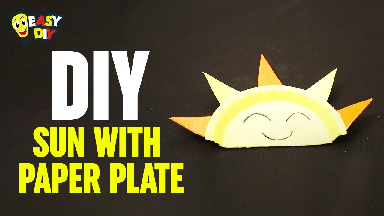 How To Make Sun With Paper Plate | Easy DIY Crafts Ideas | Paper Plate Crafts For Kids | Easy DIY