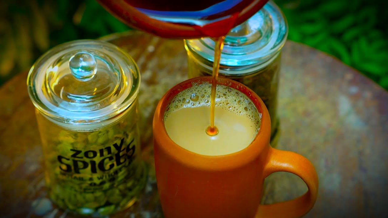 හිත නිවන ගැමි රහට කුළුබඩු කිරි තේ | Traditional Sri Lankan Spiced Milk Tea Recipe ☕🌿