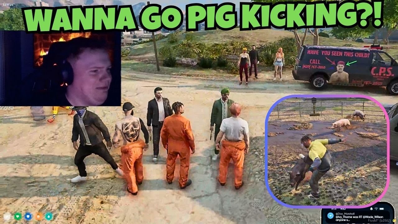 Клоуны раскрывают свои истинные чувства о традиции пинать свиней в Мэноре | NOPIXEL 4.0 GTA RP