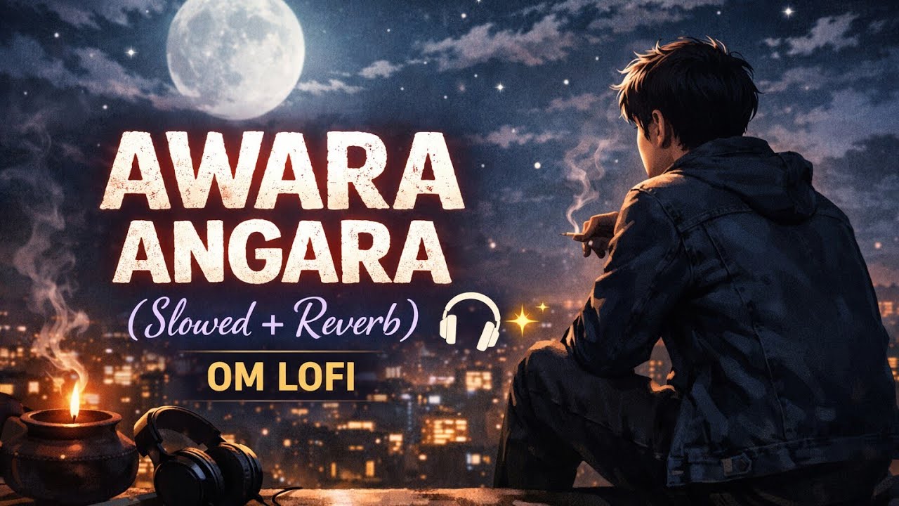 AWARA ANGARA (Slow + Reverb) | OM Lofi Song 🎧 | Chill & Study Vibes