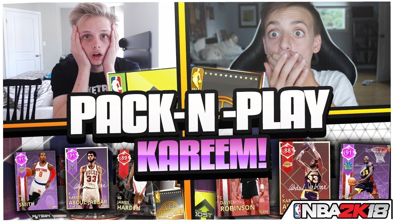 INSANE *NEW* KAREEM DAY PACK AND PLAY!! UNSTOPPABLE KAREEM VS RUBY HARDEN!!! NBA 2K18