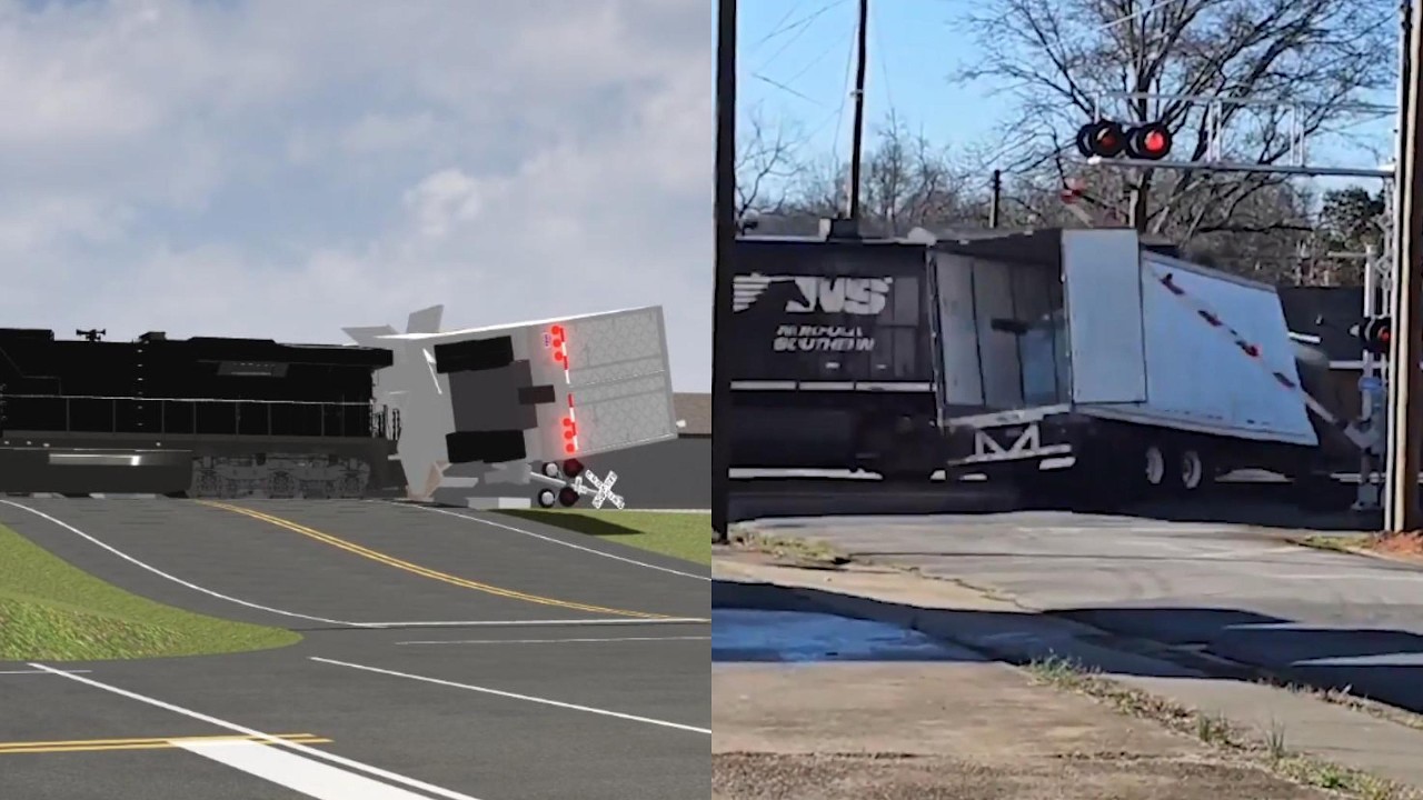 Car Crash Studio Train vs Car 5!
