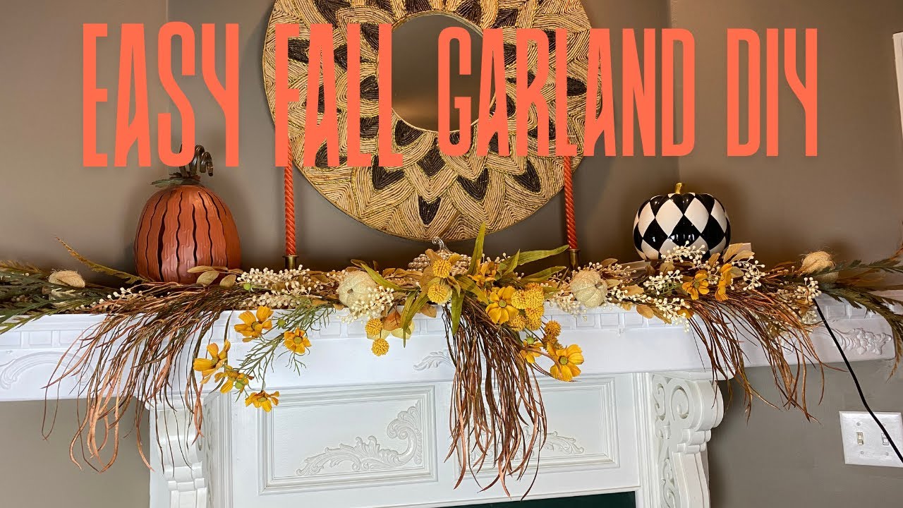 HOW TO MAKE THE EASIEST FALL GARLAND DIY THANKSGIVING / AUTUMN HOME DECORATING 2025🍂