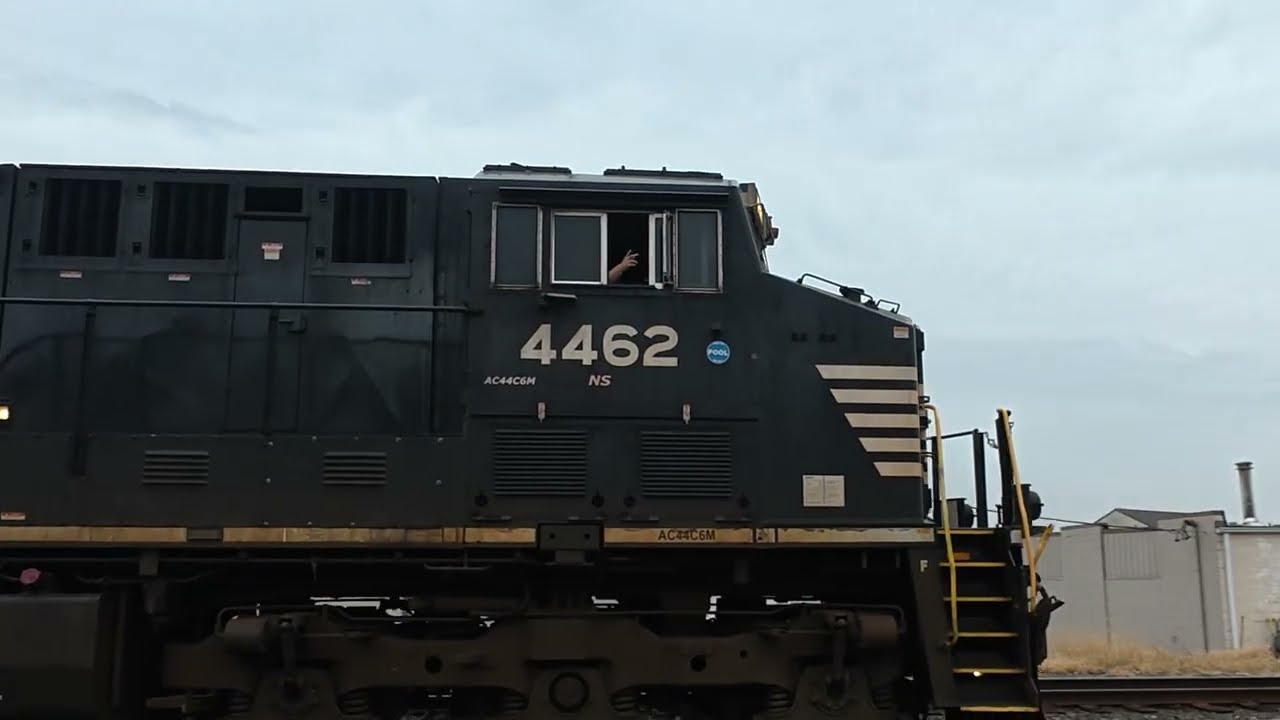 Great engineer wave on a coal train