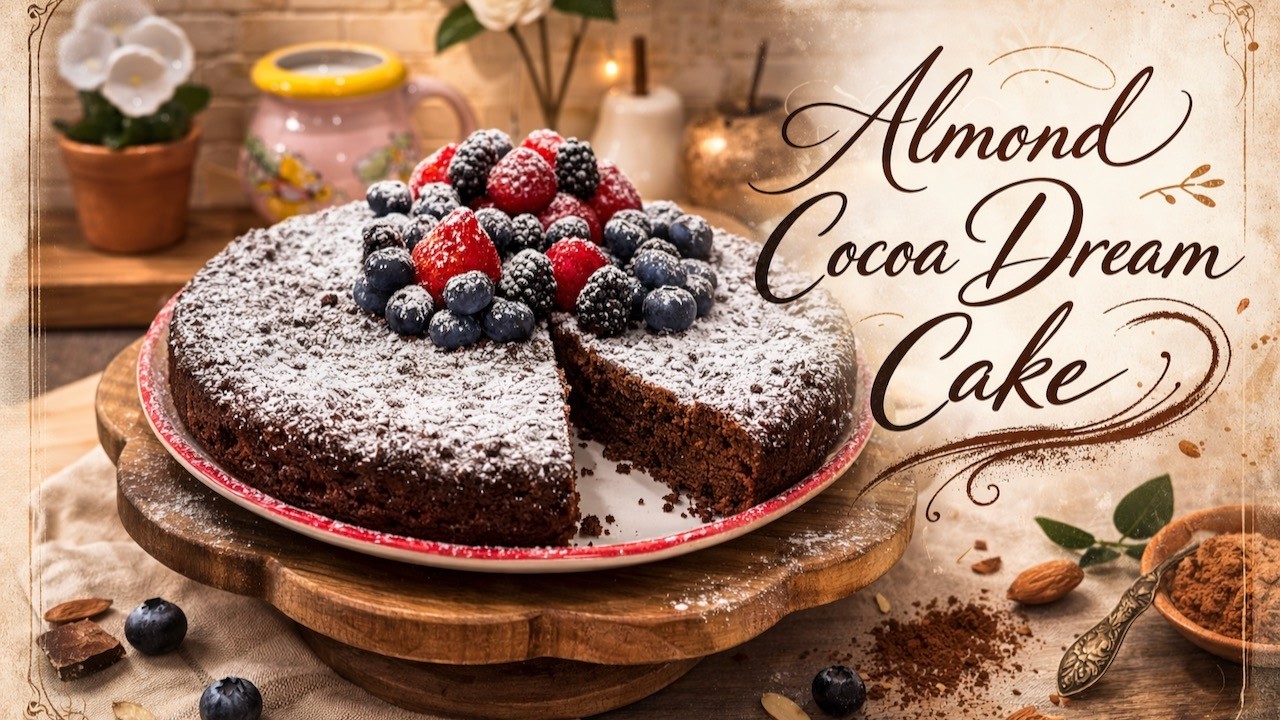 Gluten-Free Almond Cocoa Dream Cake | Healthy Chocolate Cake Made with Love