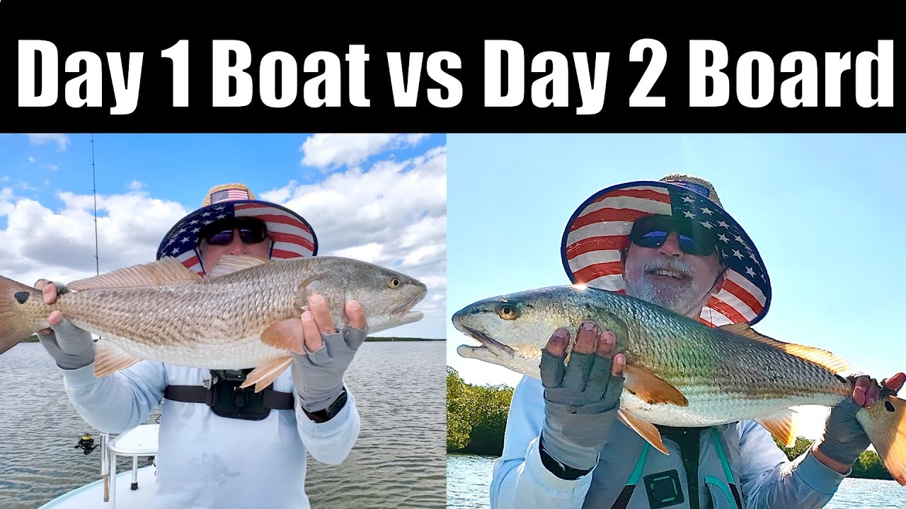 Which catches more fish? A Boat or a Paddleboard? 