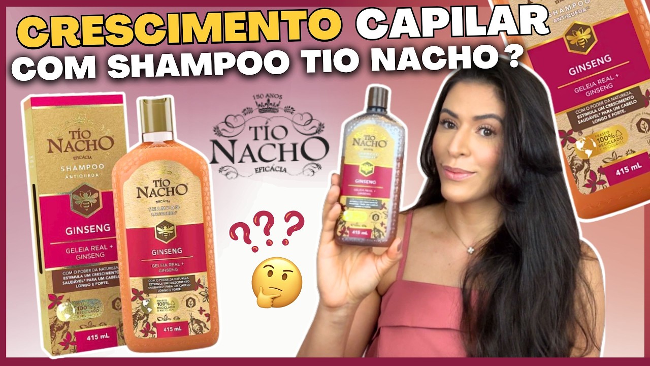 Tio Nacho® Ginseng Antiqueda funciona? Descubra a verdade! - Faz o cabelo crescer? | Larisse Gama