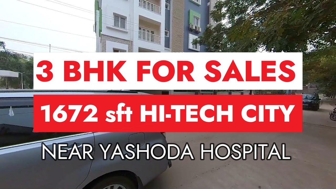 Luxurious 1672 Sft 3 BHK for Sale || Prime Location at Hi-Tech City || Fully Furnished || 6301525400