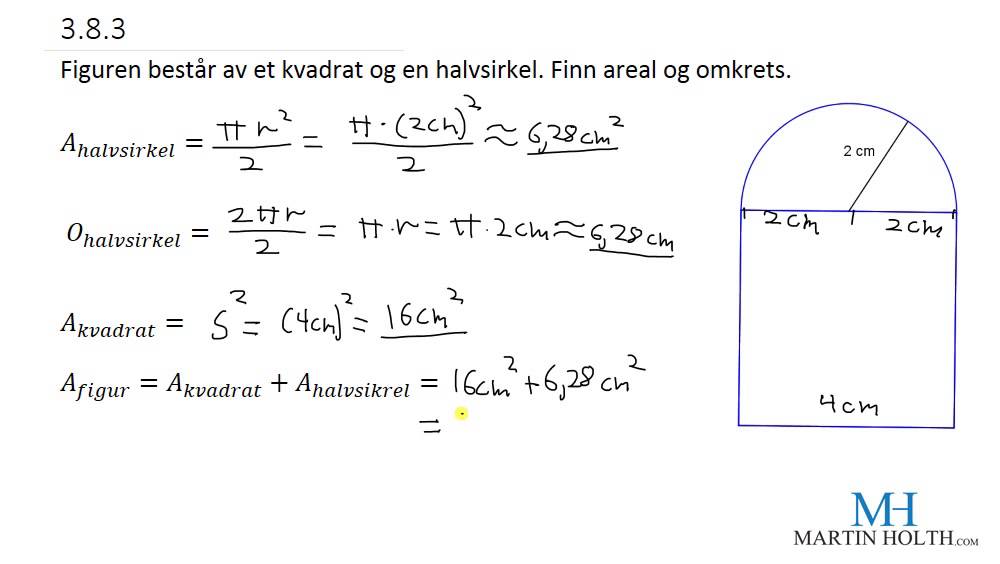 Matematikk 1P- Geometri - Pr&oslash;veoppgave Lett - 383