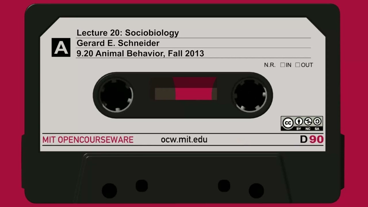 Lec20: Sociobiology