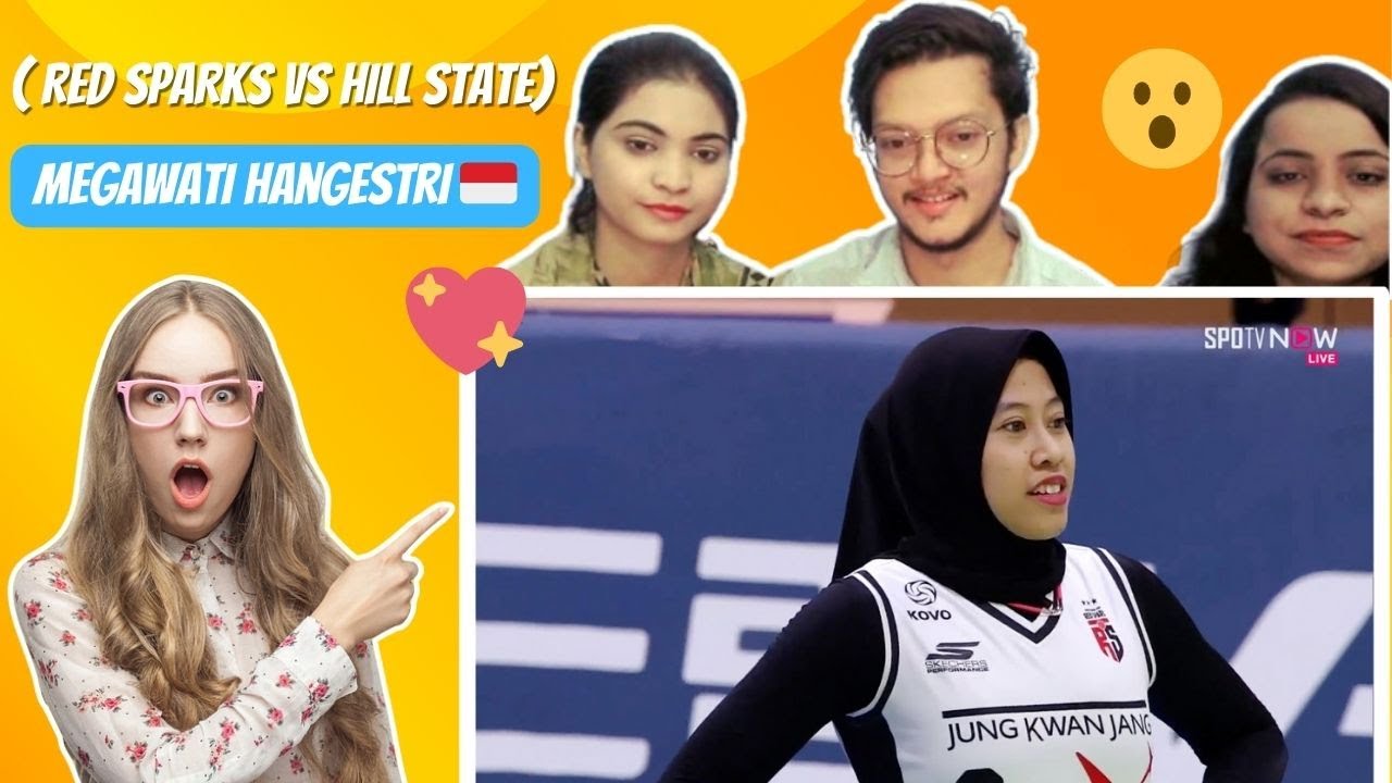 [V-League] | Kompilasi Spike Kemenangan Brutal Megawati Hangestri! Red Sparks vs Hill State Reaction