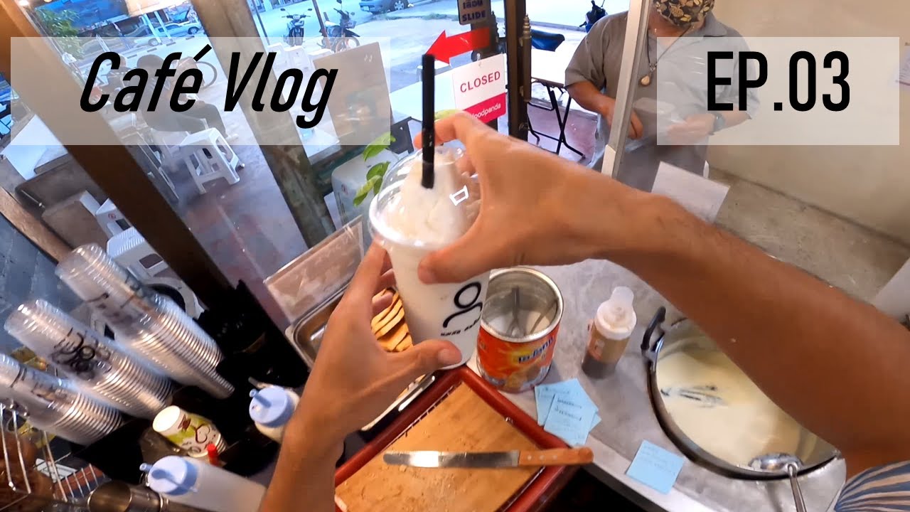 CafeVlog | EP.03 | ร้านนมสดคนสิงห์ |นมสดปั่น,ชาเนสทีปั่น,นมสดร้อน| POV | Gopro8