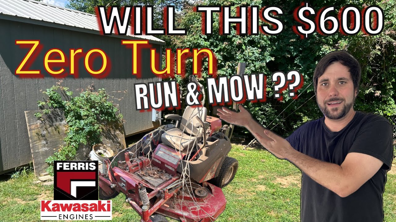 ЗАБРОШЕННАЯ газонокосилка Ferris Zero Turn с двигателем Kawasaki с водяным охлаждением — можно ли...