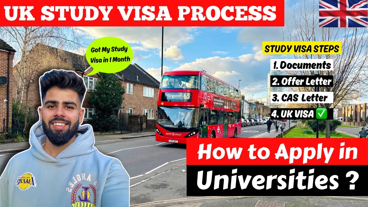 UK STUDY VISA Process for 2024🇬🇧| How to Apply for UK Student Visa - Step by Step Process Explained
