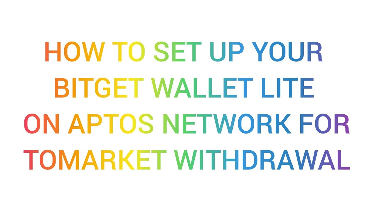 HOW TO SET UP YOUR BITGET WALLET LITE FOR TOMARKET(TOMA) WITHDRAWAL!!!