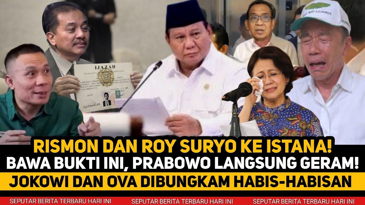 HEBOH‼️ROY SURYO DAN RISMON NEKAT SAMPAIKAN INI KE PRABOWO, TERMUL PANIK DIBONGKAR HABIS-HABISAN... 