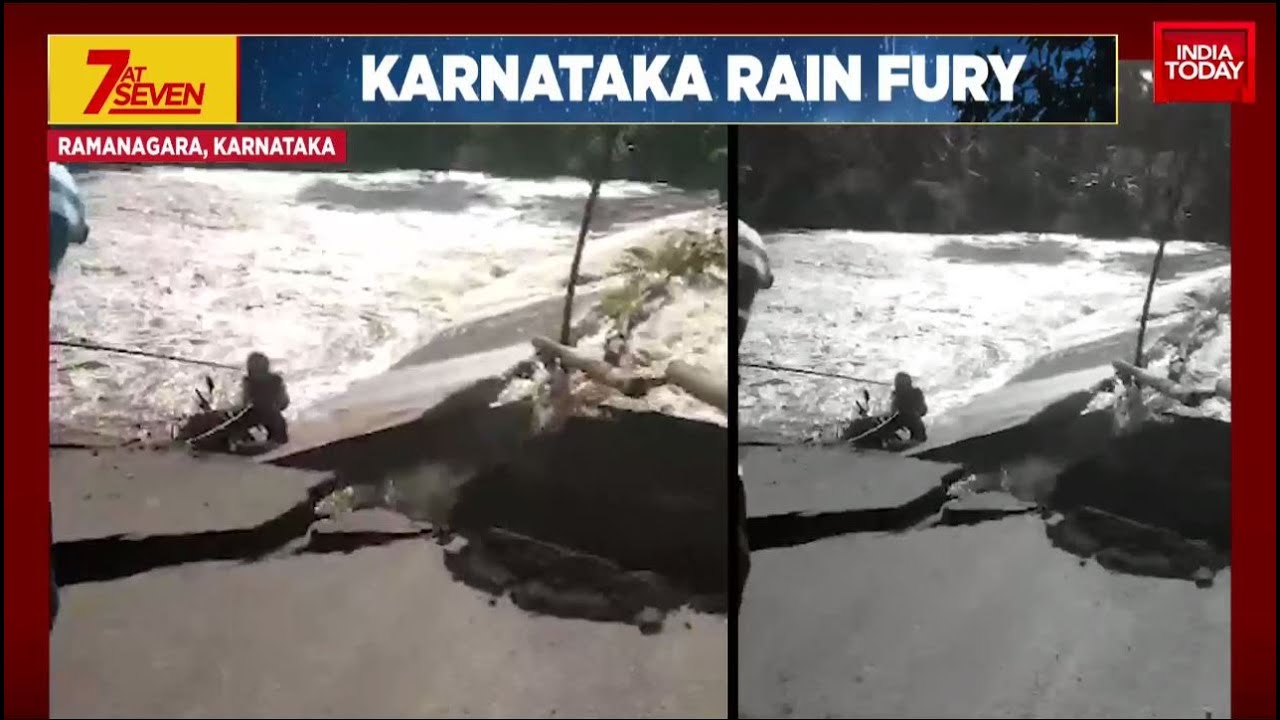 WATCH: Bridge Washed In Ramanagara As Floods Wreak Havoc In Karnataka | Bengaluru Flood Fury