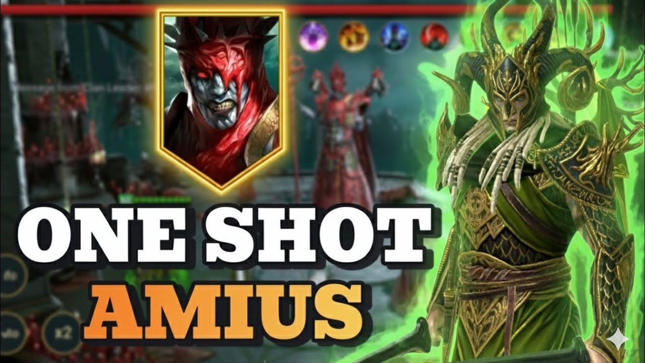 Пройдите Амиус в сложном режиме за Кальдора — Raid Shadow Legends