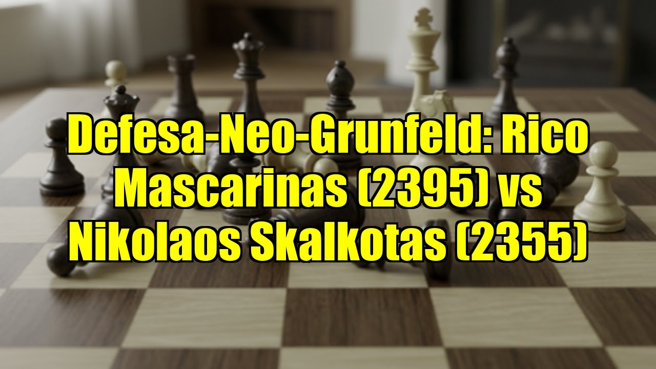 Defesa-Neo-Grunfeld: Rico Mascarinas (2395) vs Nikolaos Skalkotas (2355)