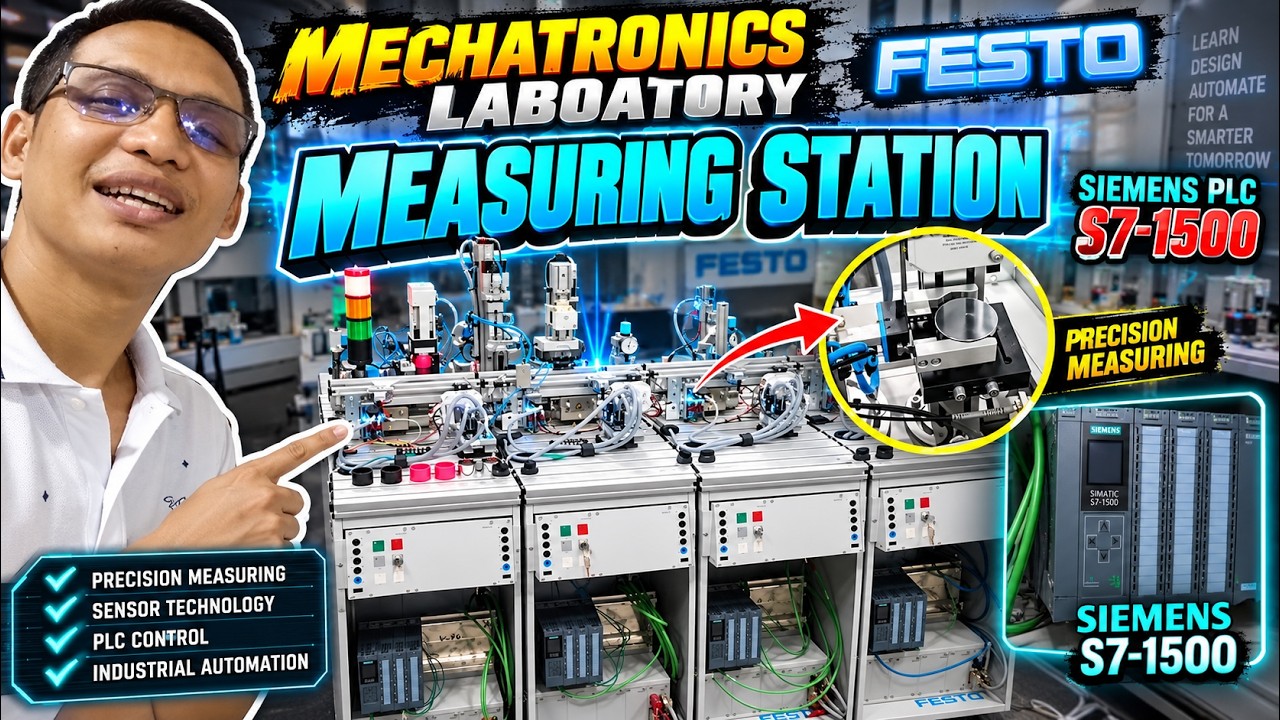 Mechatronics Laboratory featuring FESTO Measuring Station & Siemens PLC S7 1500 #automation #foryou