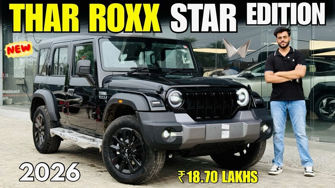 Mahindra Thar Roxx Star Edition 2026 Detailed Review ✅ Thar Roxx AX7 Diesel AT Price & Features 🔥