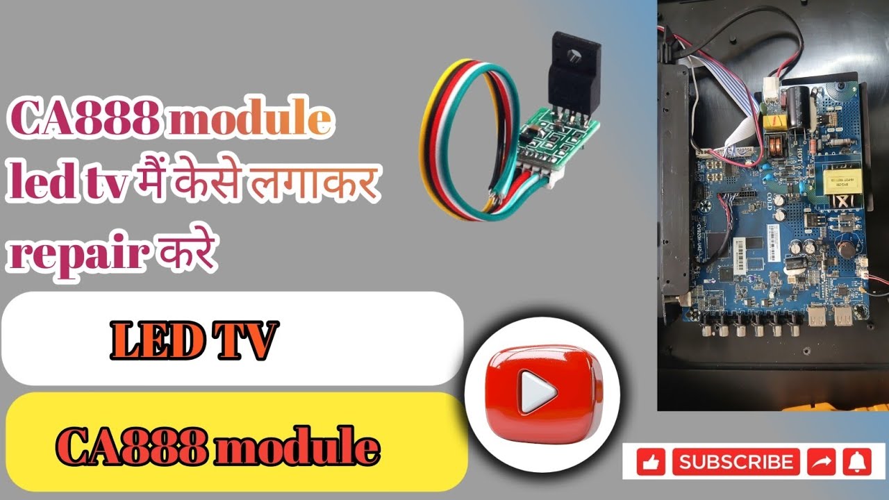 #LED TV REPAIR ! CA888 module led मैं केसे लगाएं #electrical #accircuits #electrician 