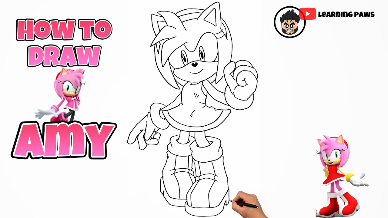 How To Draw AMY | Sonic #drawing #sonic