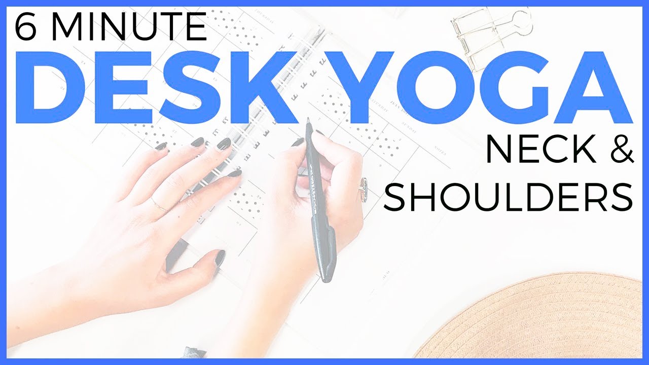 5 minute Desk Yoga for Neck & Shoulders | Sarah Beth Yoga