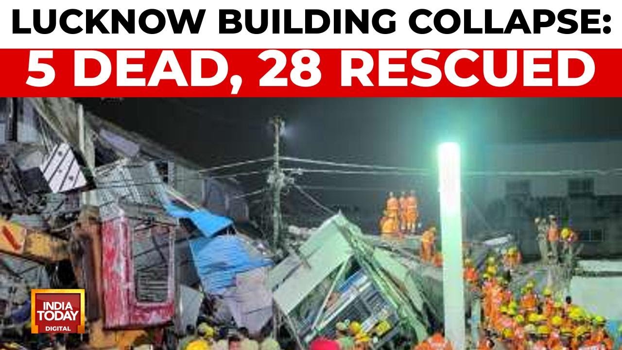 Lucknow Building Collapse: 5 Dead, 28 Rescued; CM Yogi Adityanath Responds
