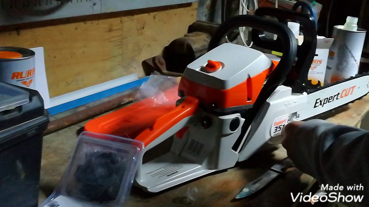 Ansamblare motofierastrău Ruris expert 351 și pornire rodaj