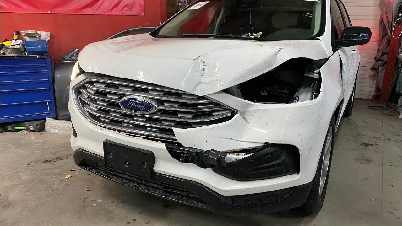 Дефектовка Ford Edge 2020 после удара. Полный разбор и список запчастей 