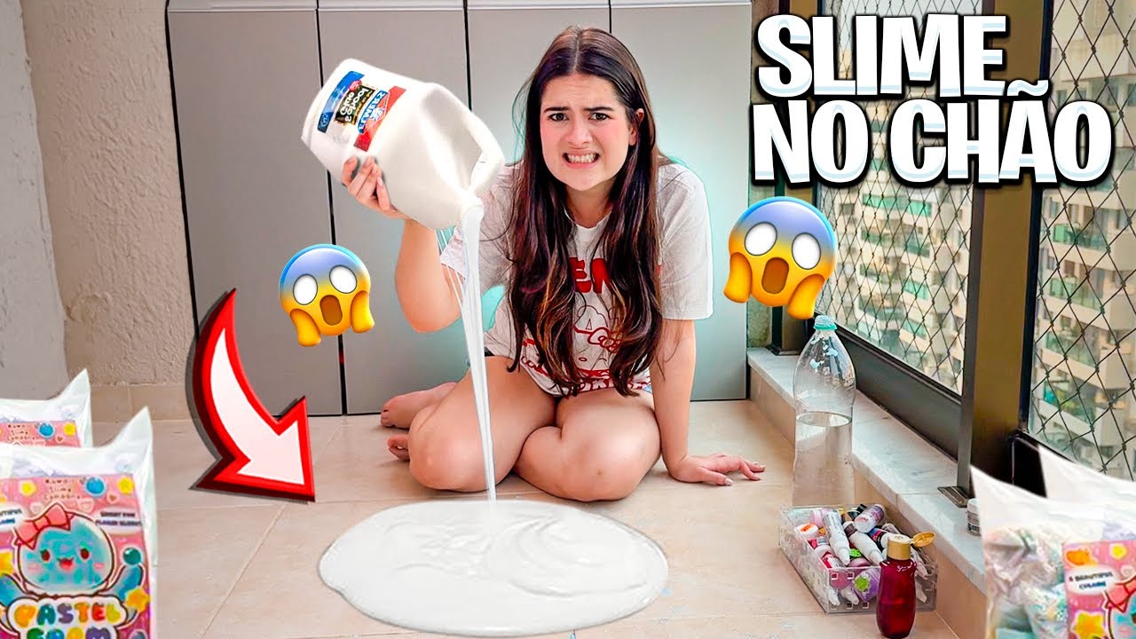 FIZ UMA SLIME NO CHÃO ESCONDIDO DA MINHA MÃE!