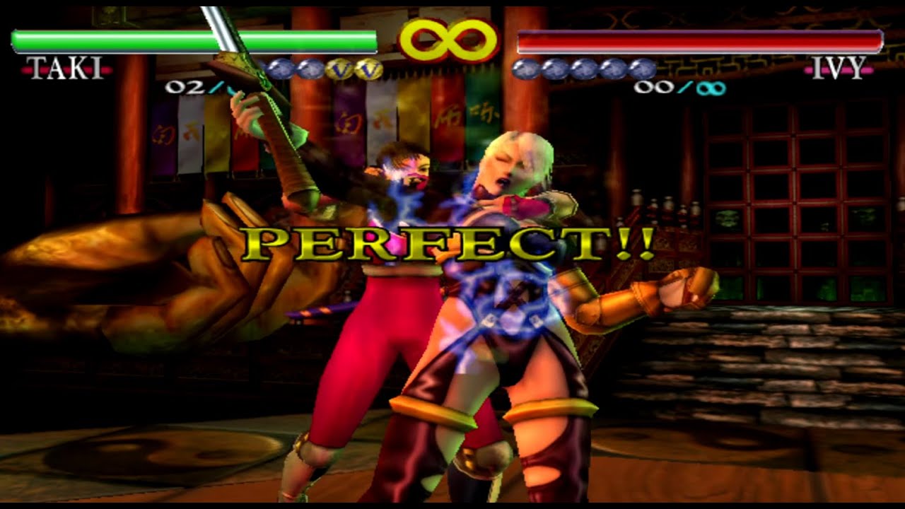 ソウルキャリバー1 アイヴィーに全キャラ投げ技集 soulcalibur throw's Ivy with all characters.