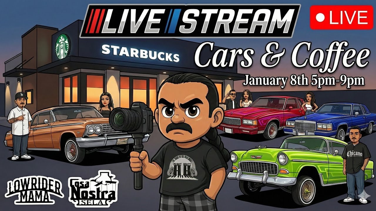 ​🔴 WE LIVE! Lowrider Mama Cars & Coffee 🚘 Pico Rivera 📍
