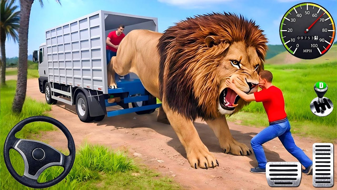 Extreme Animal Transport Truck 3D - Dangerous Jungle Cargo Drive 😱🦁 (Android Gameplay)