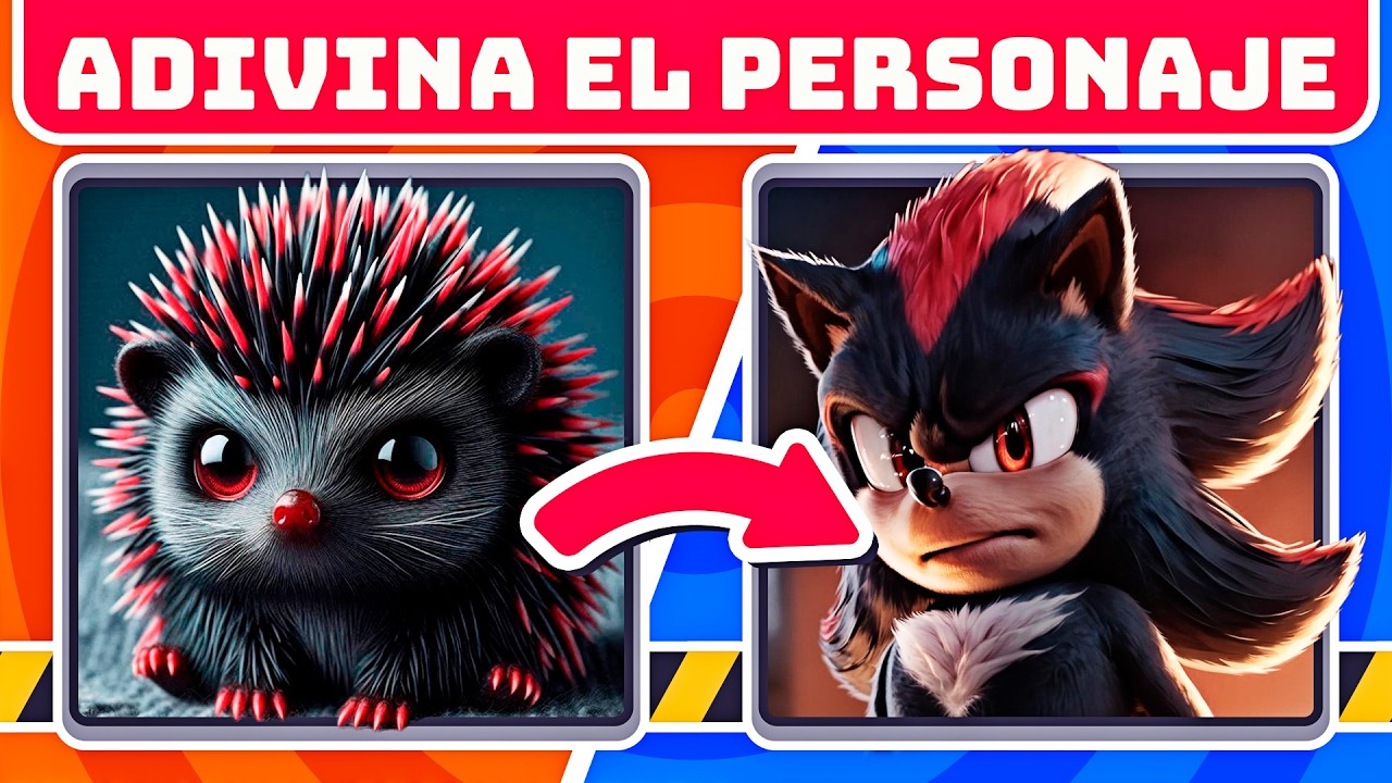 💎🦔SONIC | ADIVINA LA VERSIÓN BEBÉ | ADIVINA LA VOZ  | ADIVINA LA SILUETA 🔈|  🤖 